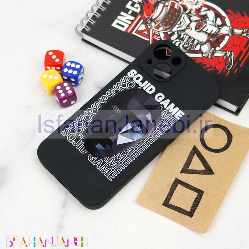 اصفهان جانبی-قاب سیلیکونی محافظ لنزدار طرح اسکویید گیم iPhone 13 کد 15