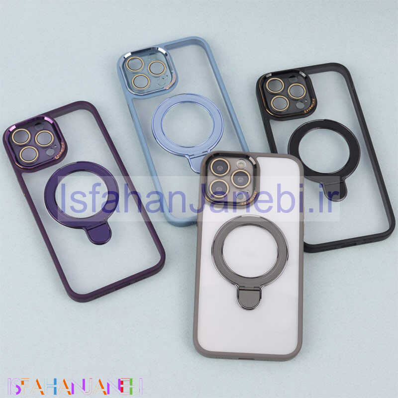 اصفهان جانبی-قاب PC شفاف مگ سیف Eason Case استند شو محافظ لنزدار iPhone 13 Pro Max