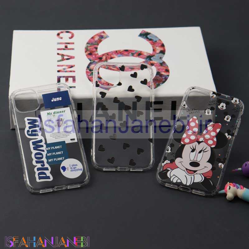 اصفهان جانبی-قاب ژله ای بی رنگ طرحدار iPhone 11