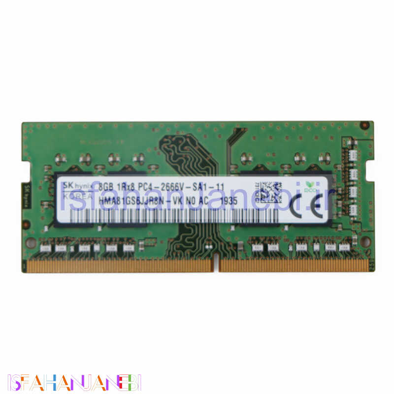 اصفهان جانبی-رم لپ تاپ هاینیکس Hynix DDR4 8GB 2666MHz