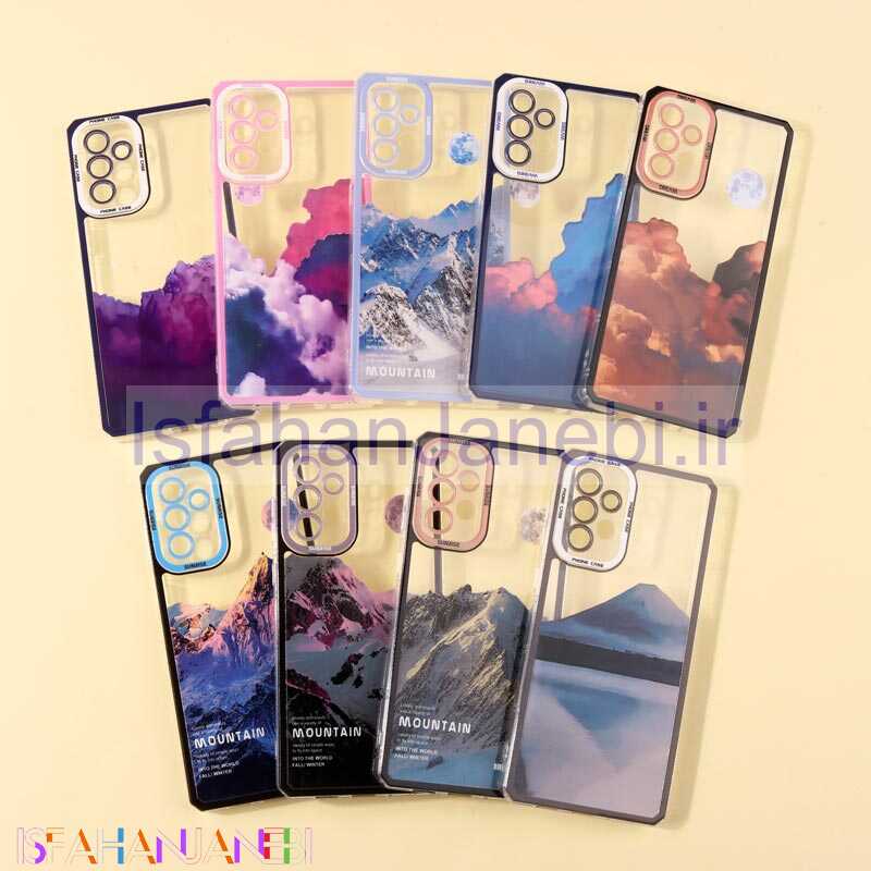 اصفهان جانبی-قاب ژله ای شفاف طرح کوهستان محافظ لنزدار Samsung Galaxy A73