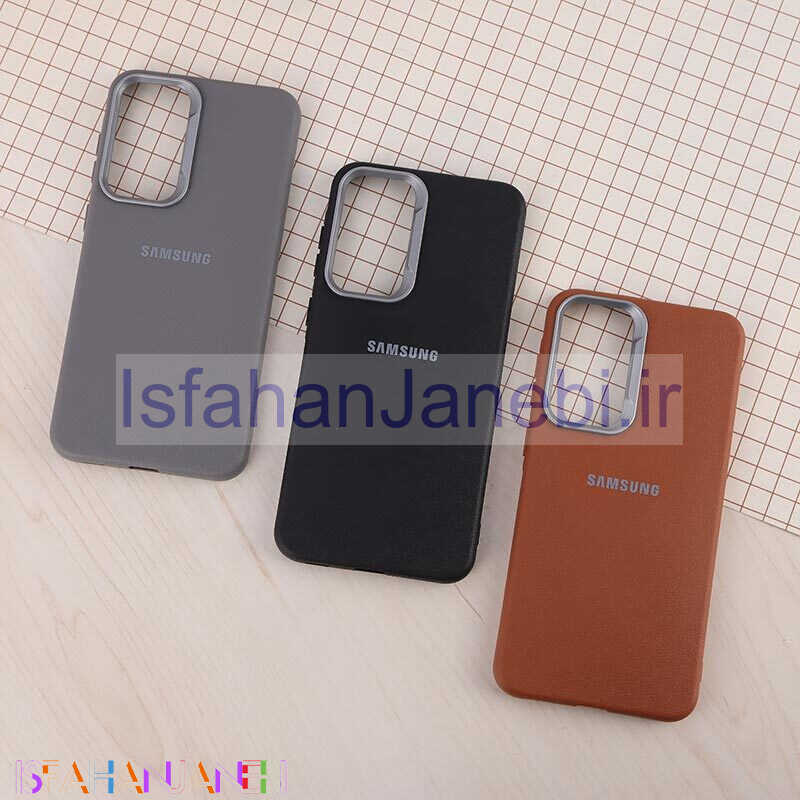 اصفهان جانبی-قاب چرمی ژله ای Leather سامسونگ Galaxy A36 لوگودار