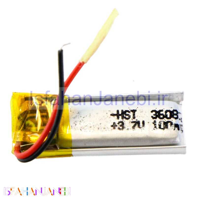 اصفهان جانبی-باتری لیتیوم 100mAh 23*8*3mm 360821