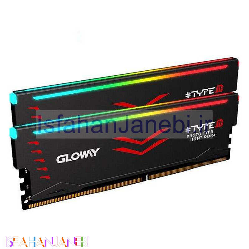 اصفهان جانبی-رم کامپیوتر Gloway TAPE A RGB DDR4 16GB 3000MHz CL16 Dual
