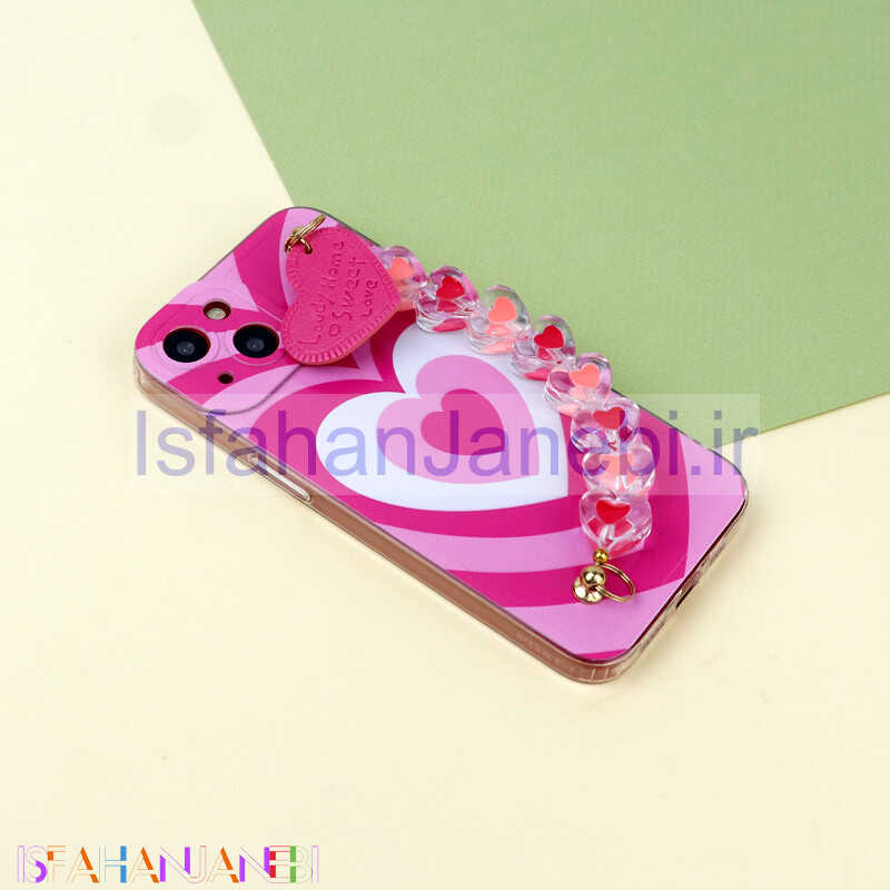 اصفهان جانبی-قاب طرحدار محافظ لنزدار + بند آویز iPhone 13