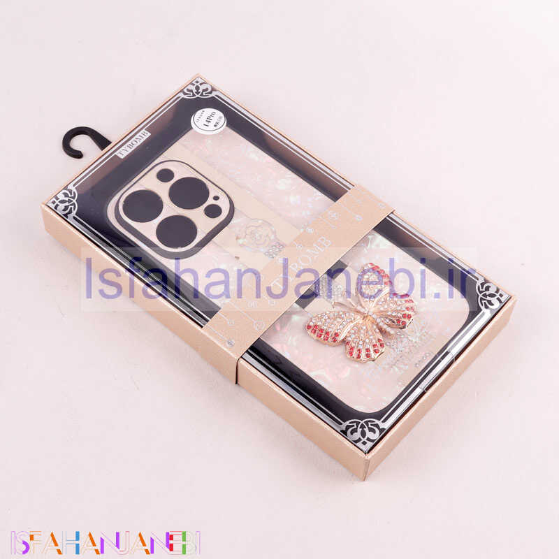 اصفهان جانبی-قاب طرح پروانه ای محافظ لنزدار برجسته iPhone 14 Pro