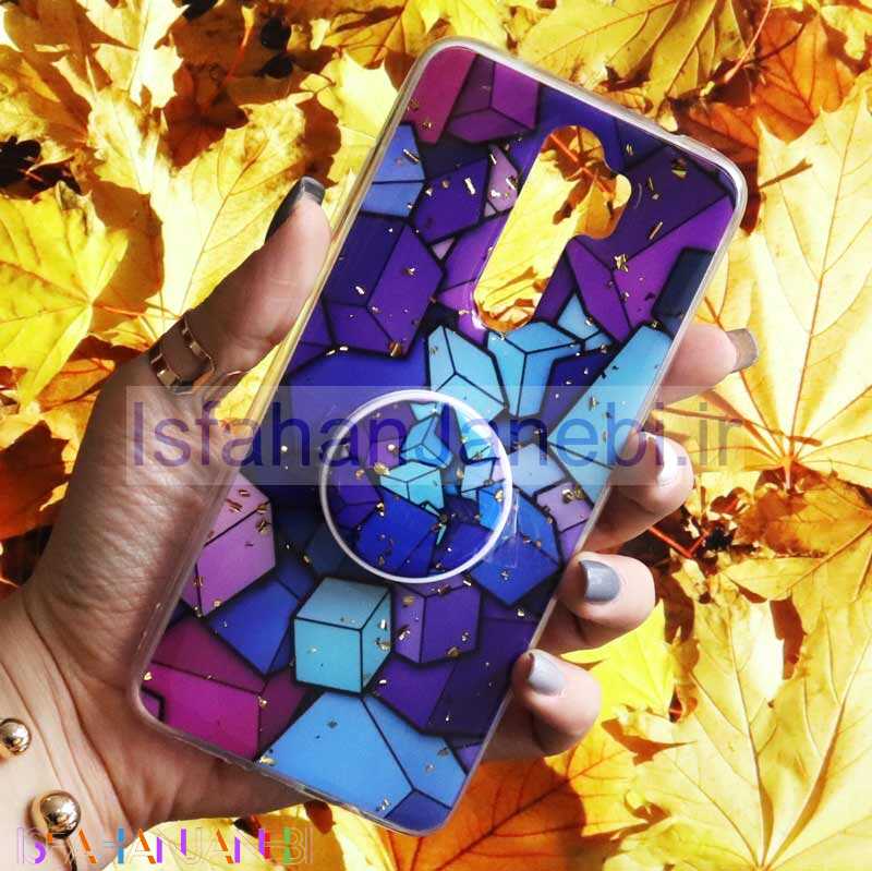 اصفهان جانبی-قاب رنگین کمانی پاپ سوکت دار خرچنگی کد7 شیائومی Redmi Note 8 Pro