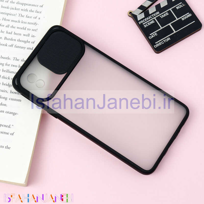 اصفهان جانبی-قاب PC مات محافظ لنز دار کشویی Samsung A01 Core
