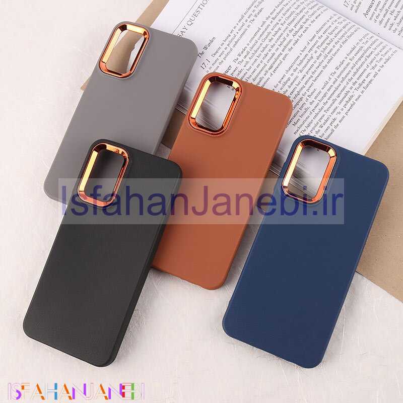 اصفهان جانبی-قاب چرمی ژله ای سامسونگ Galaxy A13 4G دور محافظ متال