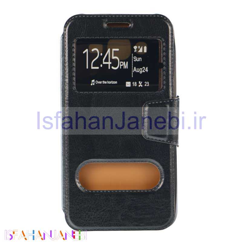 اصفهان جانبی-کیف کلاسوری چرمی Samsung J5 مشکی