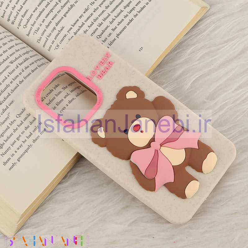 اصفهان جانبی-قاب سیلیکونی شیائومی Redmi Note 13 4G برجسته طرح Lovely Bear