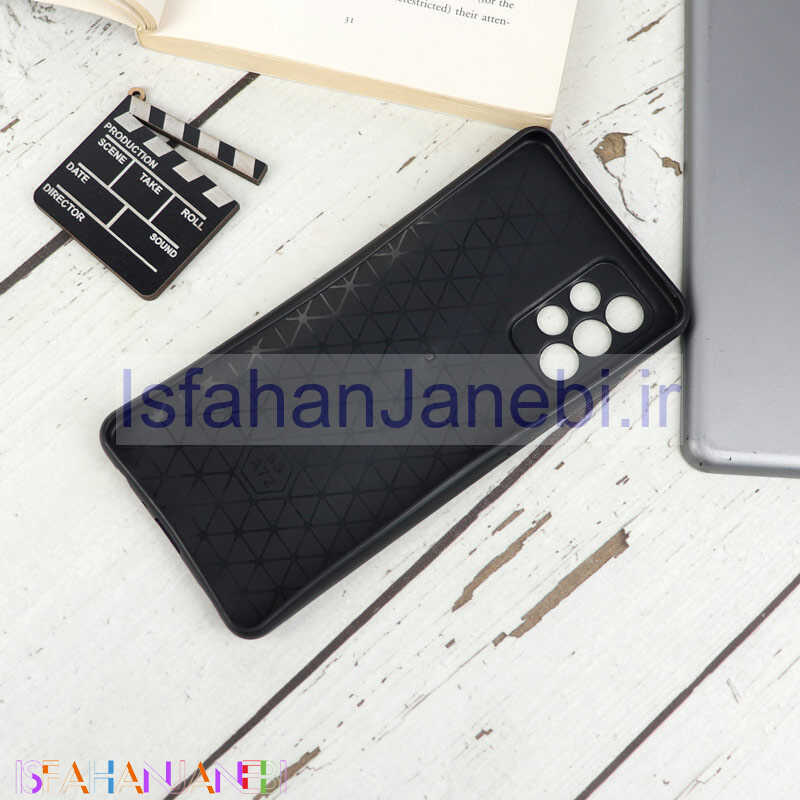 اصفهان جانبی-قاب محافظ لنزدار چرمی کروکودیل Samsung Galaxy A72