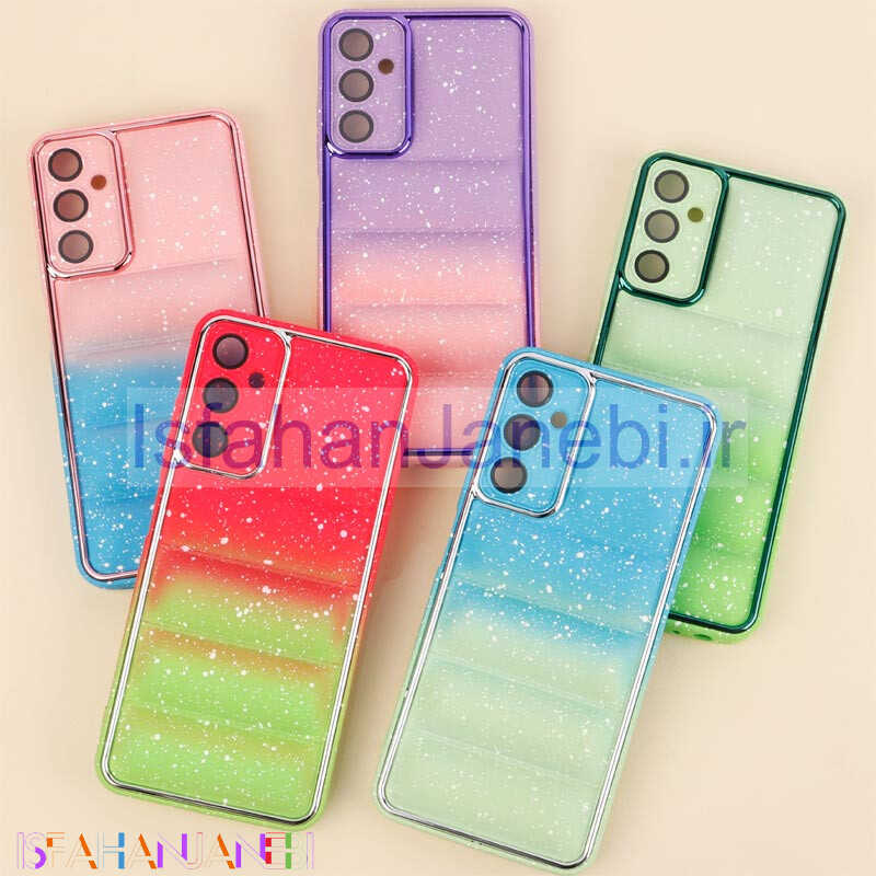 اصفهان جانبی-قاب پافر رینگی طرح برف محافظ لنزدار Samsung Galaxy A05s