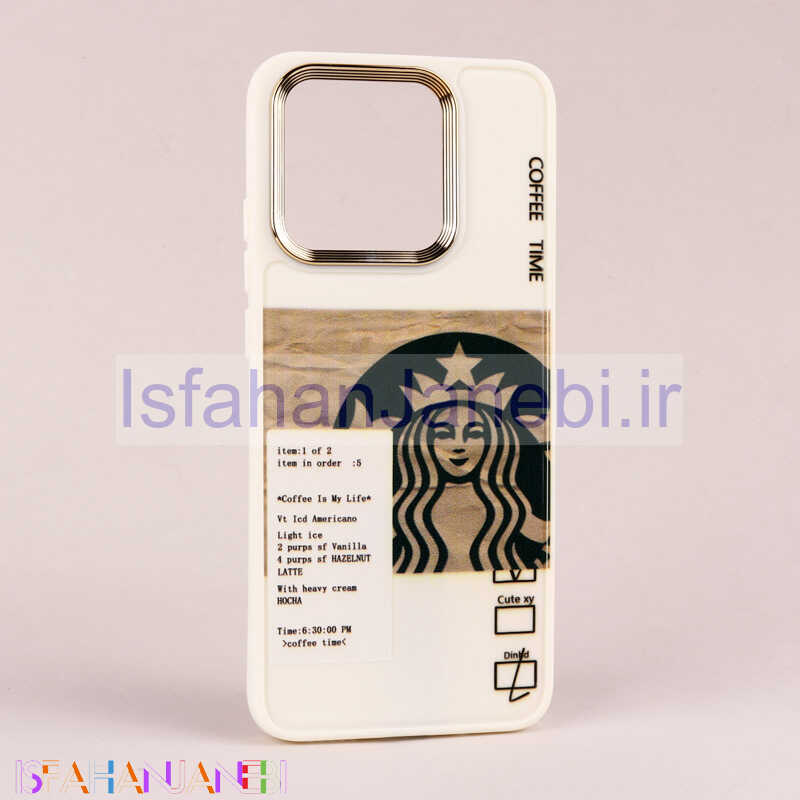 اصفهان جانبی-قاب طرحدار Starbucks دور لنز فلزی Xiaomi Redmi 10C