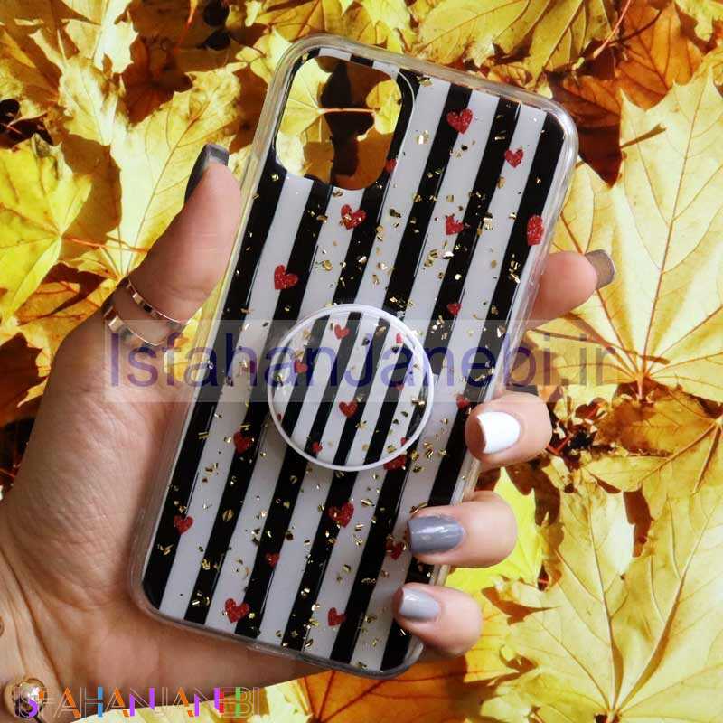 اصفهان جانبی-قاب رنگین کمانی پاپ سوکت دار خرچنگی کد2 آیفون iPhone 11