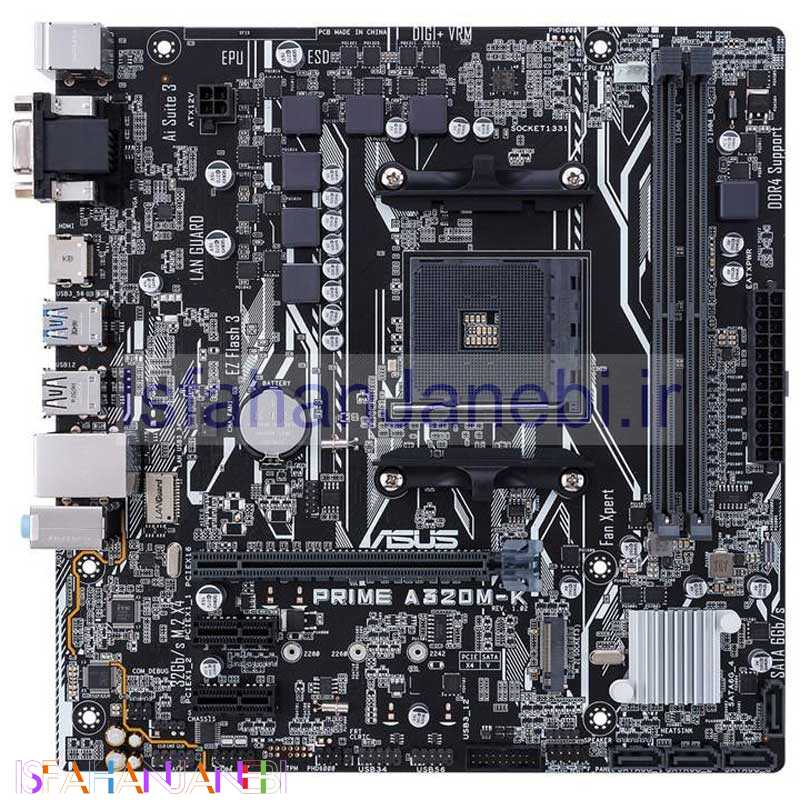 اصفهان جانبی-مادربرد ایسوس PRIME A320M-K DDR4