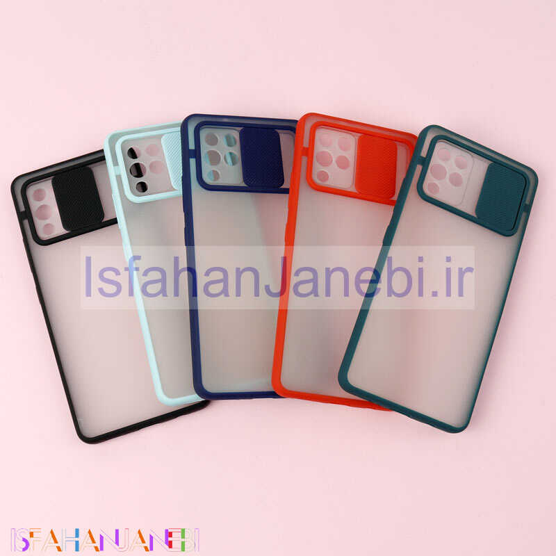 اصفهان جانبی-قاب PC مات محافظ لنز دار کشویی Samsung Galaxy A42 5G