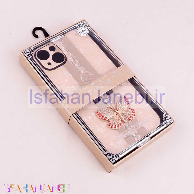 اصفهان جانبی-قاب طرح پروانه ای محافظ لنزدار برجسته iPhone 14 Plus