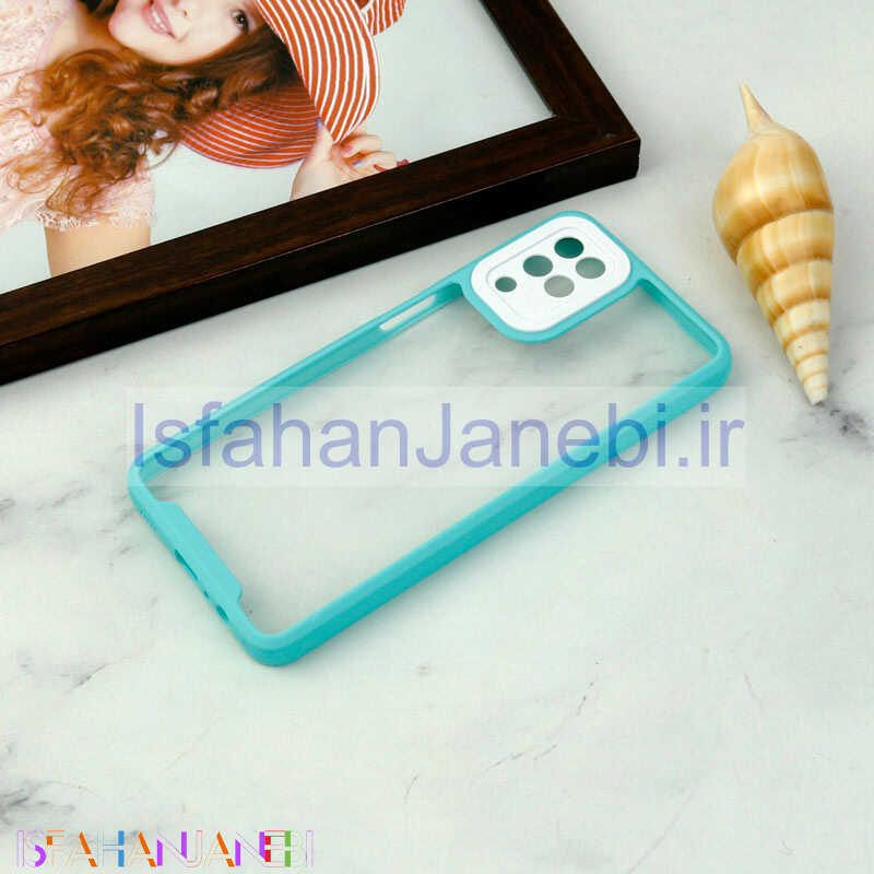 اصفهان جانبی-قاب ضد ضربه پشت شفاف Qsels محافظ لنزدار Samsung Galaxy A12