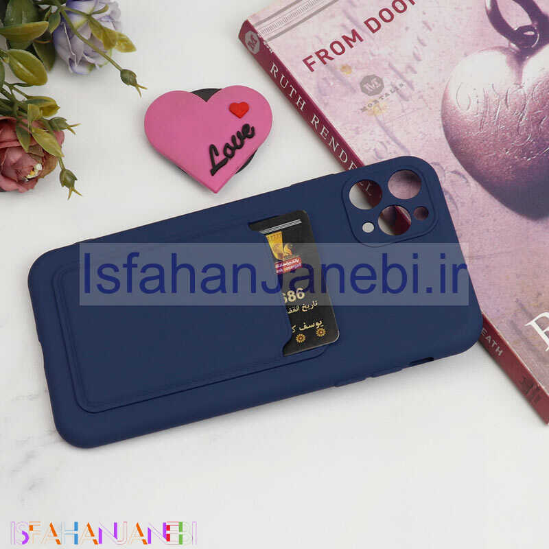 اصفهان جانبی-قاب سیلیکونی جاکارتی دار محافظ لنزدار iPhone 11 Pro Max