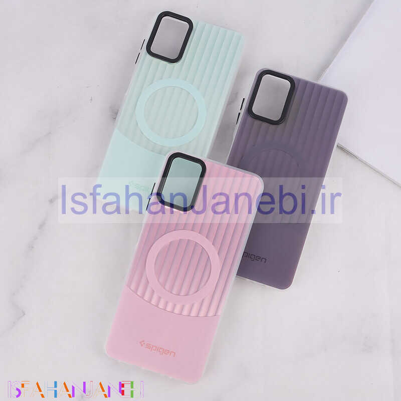 اصفهان جانبی-قاب Spigen 3D سامسونگ Galaxy A06 کرکره ای طرح مگ سیف