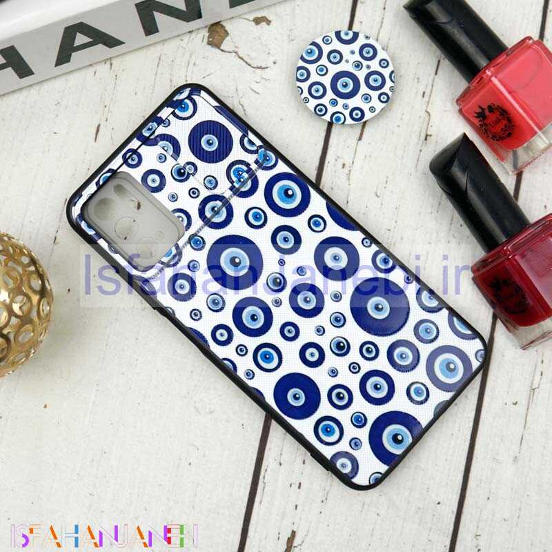 اصفهان جانبی-قاب طرحدار محافظ لنزدار کشویی + پاپ سوکت طرح چشم و نظر شیائومی Poco M3 Pro سری B
