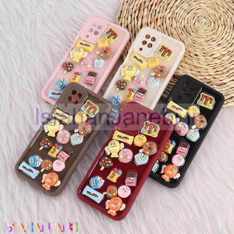 اصفهان جانبی-قاب سولید سامسونگ Galaxy A12 / M12 عروسکی براق محافظ لنزدار