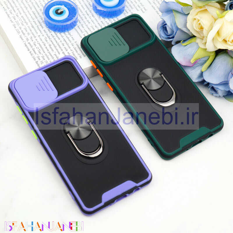 اصفهان جانبی-قاب ضد ضربه محافظ لنزدار کشویی هولدر دار بتمن کلاسیک Samsung Galaxy A71