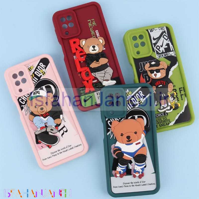 اصفهان جانبی-قاب سولید سامسونگ Galaxy A12 / M12 برجسته محافظ لنزدار