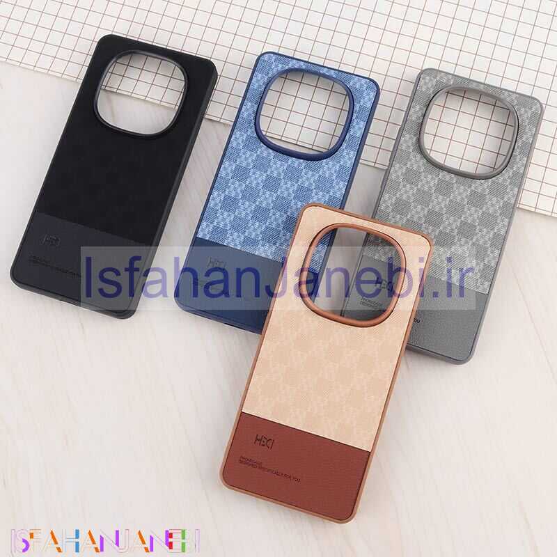اصفهان جانبی-قاب چرمی HDCI شیائومی Redmi Note 14 Pro Plus 5G دو تکه طرح دار