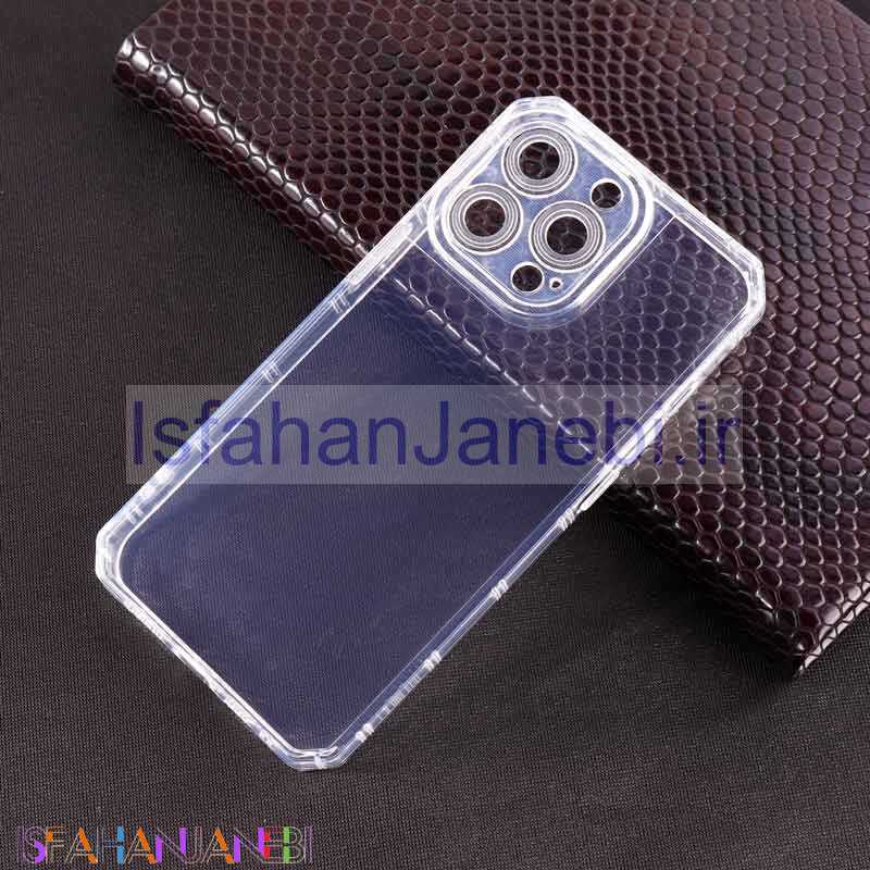 اصفهان جانبی-قاب ژله ای بی رنگ محافظ لنزدار iPhone 13 Pro
