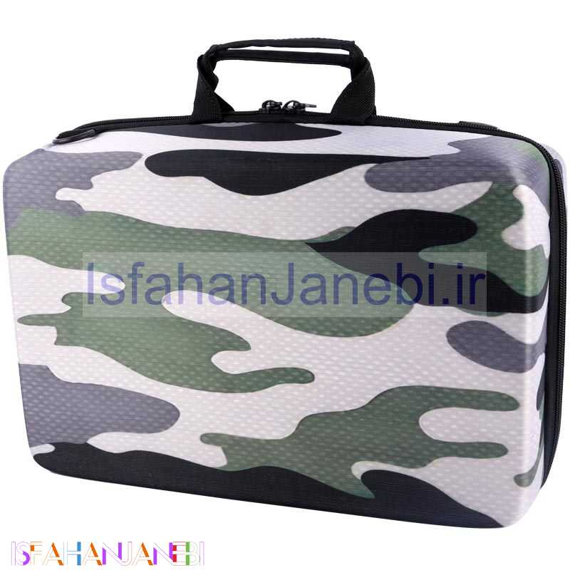 اصفهان جانبی-کیف کنسول بازی PS5 Slim طرح چریکی سفید سبز