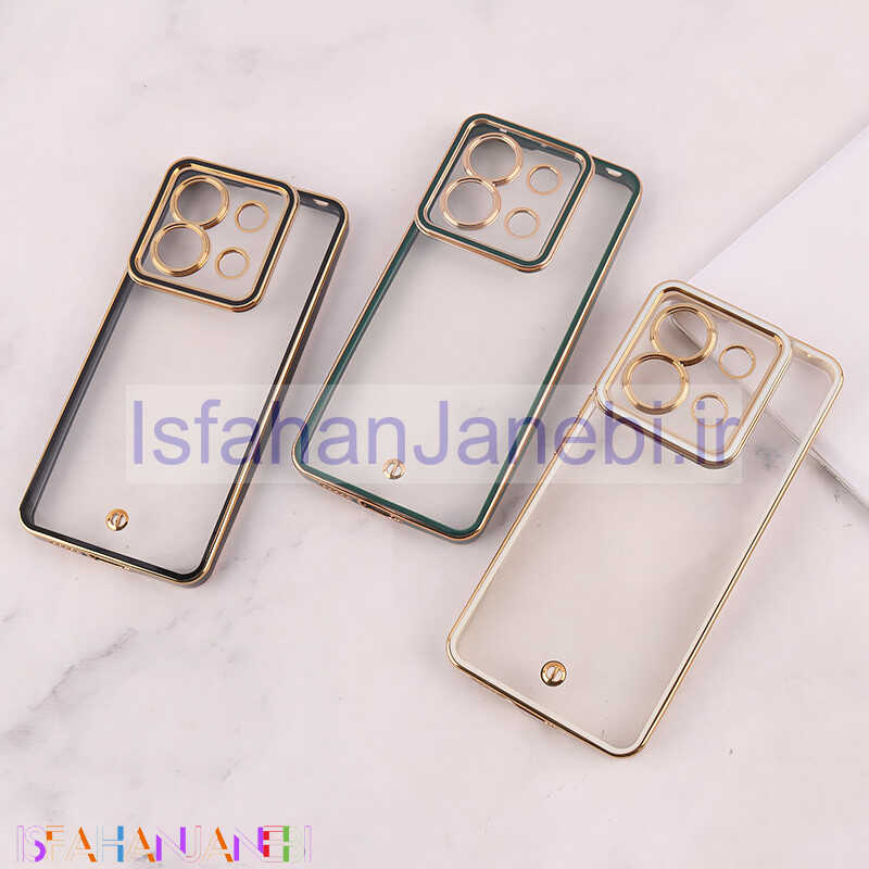 اصفهان جانبی-قاب ژله ای شیائومی Redmi Note 13 Pro 5G دور رنگی محافظ لنزدار
