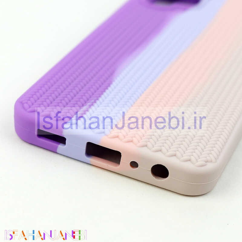 اصفهان جانبی-قاب سیلیکونی رنگین کمانی طرح بافت Samsung Galaxy A13 4G