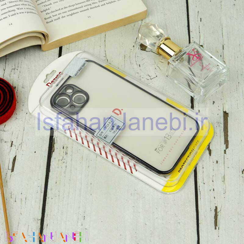 اصفهان جانبی-قاب شفاف Dezoo محافظ لنز دار آیفون iPhone 13 مشکی