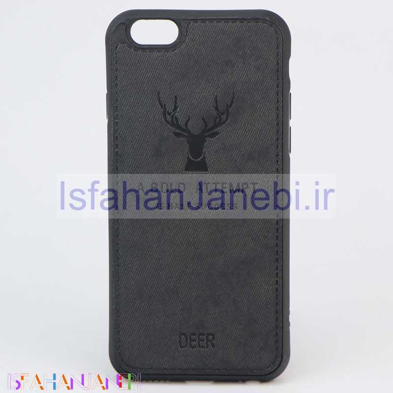 اصفهان جانبی-قاب چرمی طرح گوزن iPhone 6 مشکی