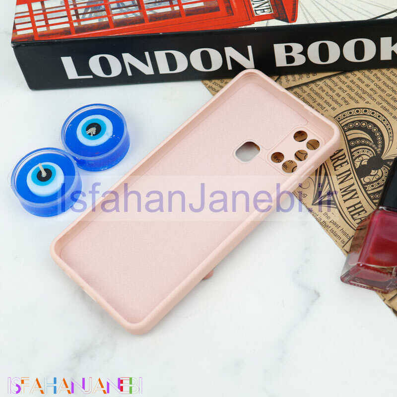 اصفهان جانبی-قاب سیلیکونی عروسکی محافظ لنزدار طرح خرسی صورتی Samsung Galaxy A21s