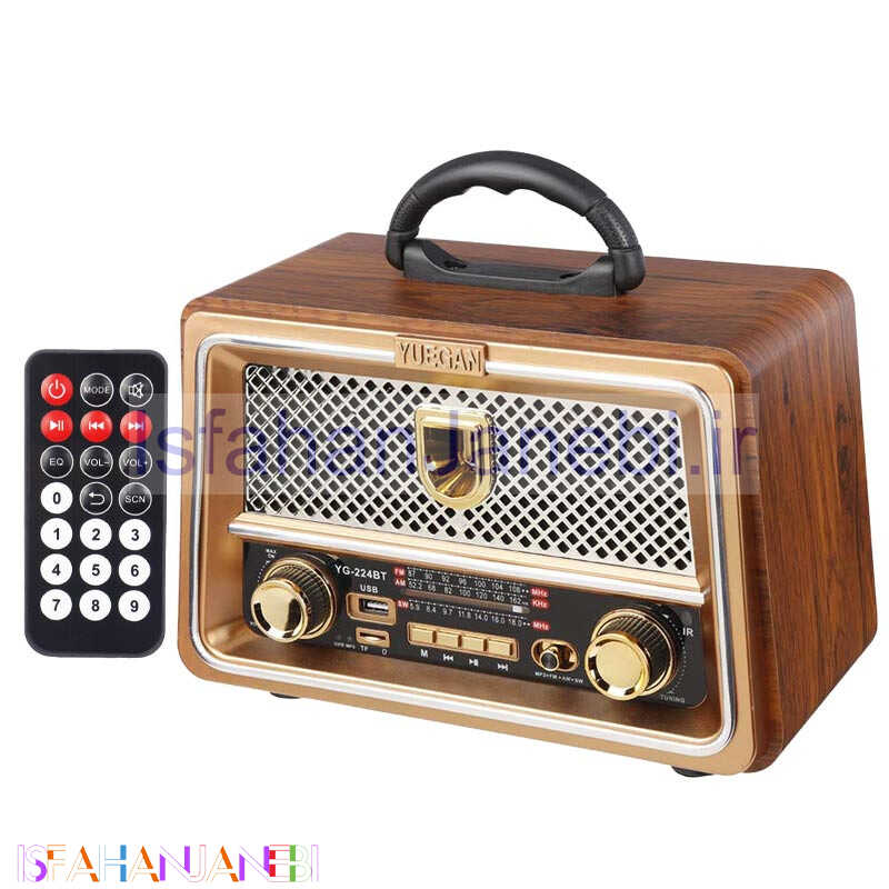 اصفهان جانبی-رادیو اسپیکر بلوتوثی رم و فلش خور Yuegan YG-224BT + ریموت کنترل