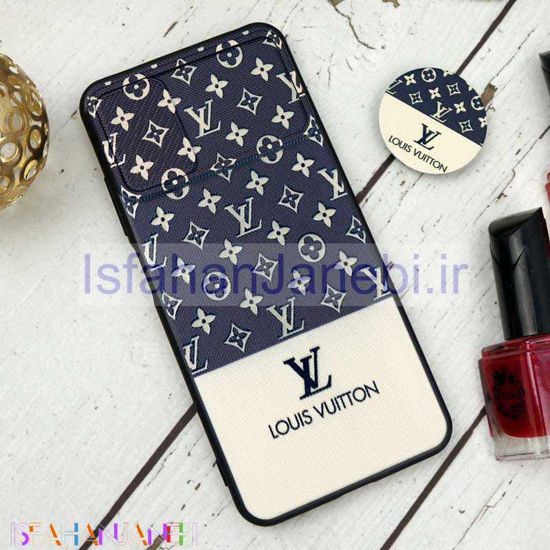 اصفهان جانبی-قاب طرحدار محافظ لنزدار کشویی + پاپ سوکت طرح LV شیائومی Poco M3 Pro سری B