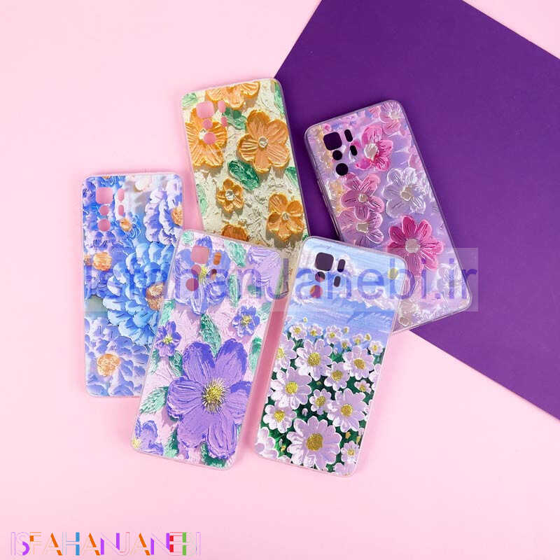 اصفهان جانبی-قاب ژله ای طرحدار گل برجسته محافظ لنزدار Xiaomi Poco X3 GT