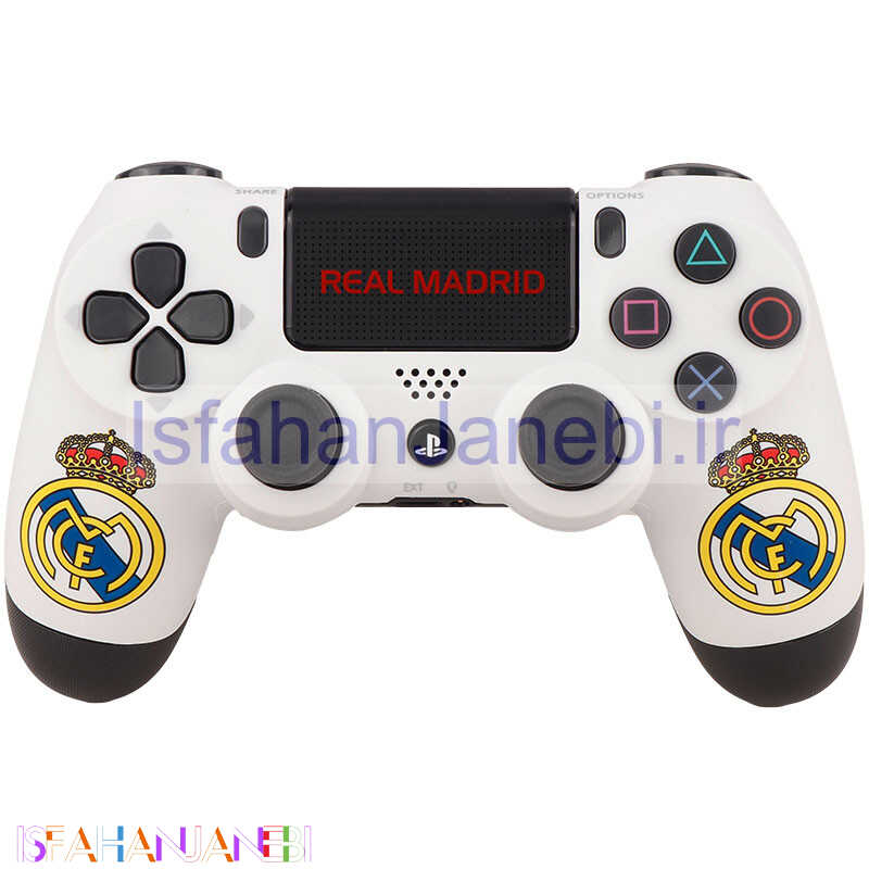 اصفهان جانبی-دسته بازی بی سیم SONY PlayStation 4 DualShock 4 High Copy طرح Real Madrid