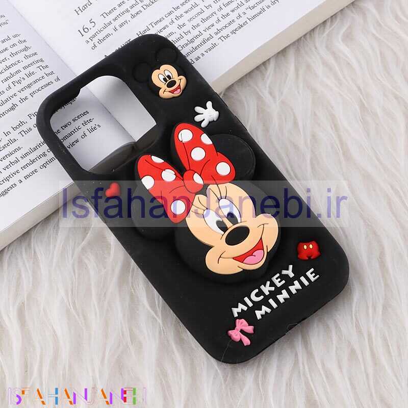 اصفهان جانبی-قاب سیلیکونی آیفون iPhone 13 Pro پاپ سوکت دار طرح Mickey & Minnie Mouse