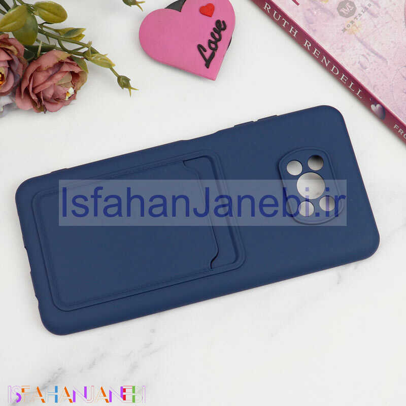 اصفهان جانبی-قاب سیلیکونی جاکارتی دار محافظ لنزدار Xiaomi Poco X3