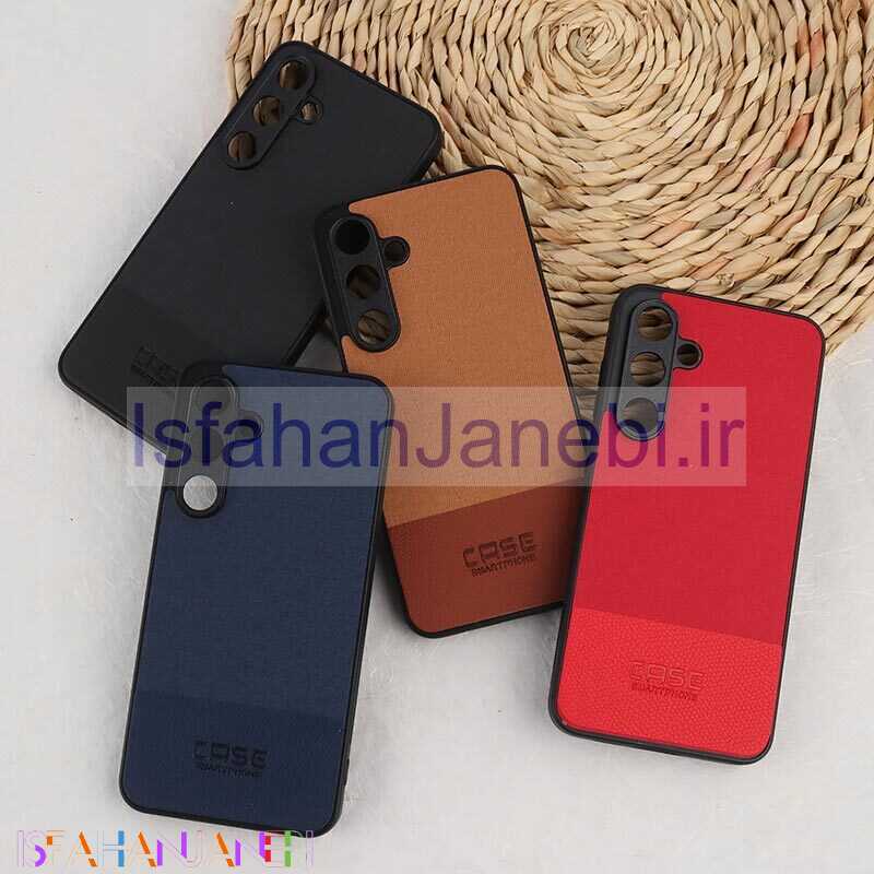 اصفهان جانبی-قاب چرمی Smart Phone سامسونگ Galaxy S24 FE پارچه ای محافظ لنزدار