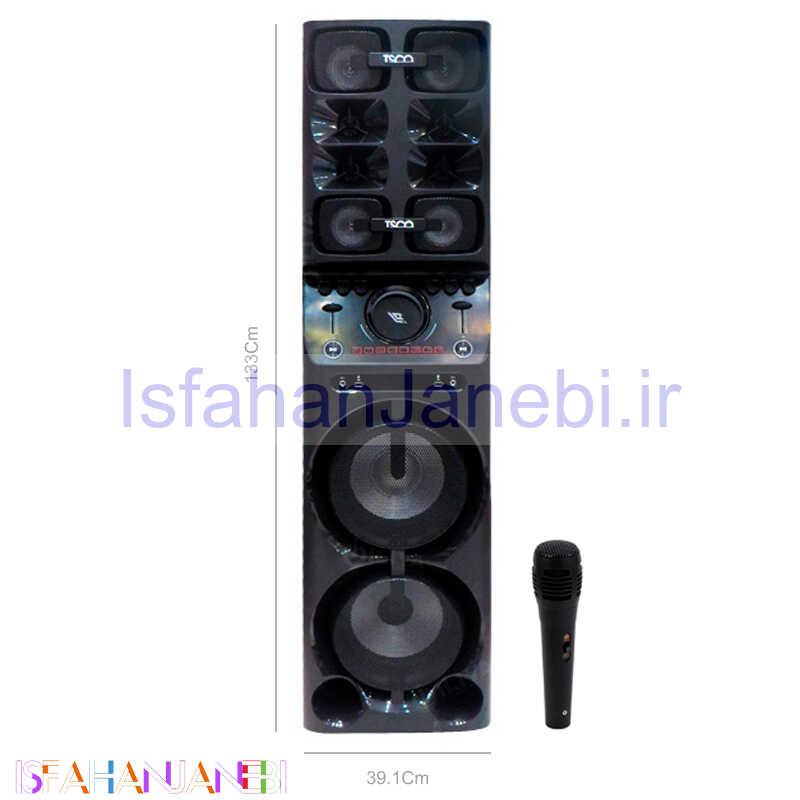 اصفهان جانبی-اسپیکر چمدانی بلوتوثی فلش خور TSCO TS 1020DJ + میکروفون