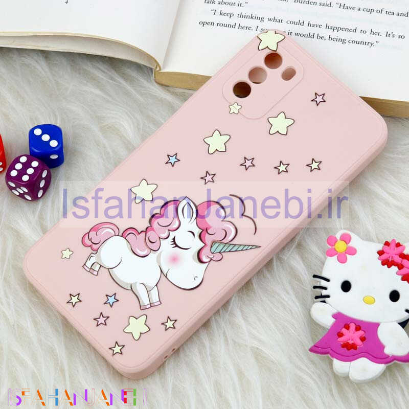 اصفهان جانبی-قاب سیلیکونی عروسکی محافظ لنزدار طرح یونیکورن 1 Xiaomi Poco M3