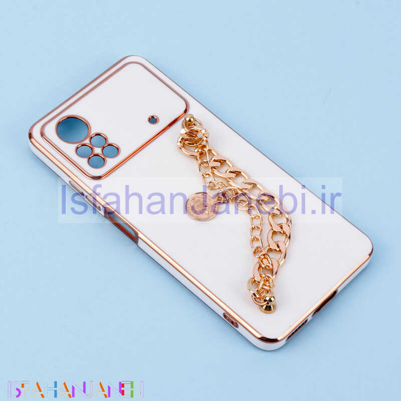 اصفهان جانبی-قاب My Case محافظ لنزدار + آویز دستی کارتیر Xiaomi Poco X4 Pro 5G