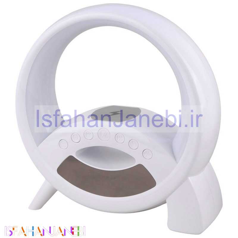 اصفهان جانبی-شارژر بی سیم و چراغ رومیزی اسپیکر دار Q18 15W