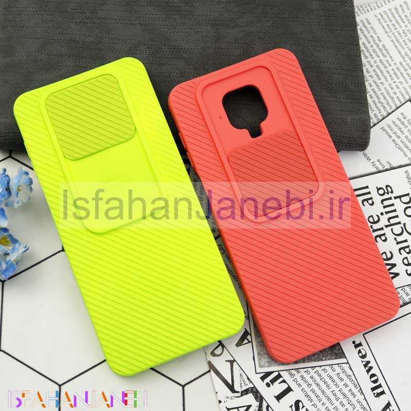 اصفهان جانبی-قاب سیلیکونی کبریتی محافظ لنزدار کشویی Xiaomi Redmi Note 9s / Note 9 Pro