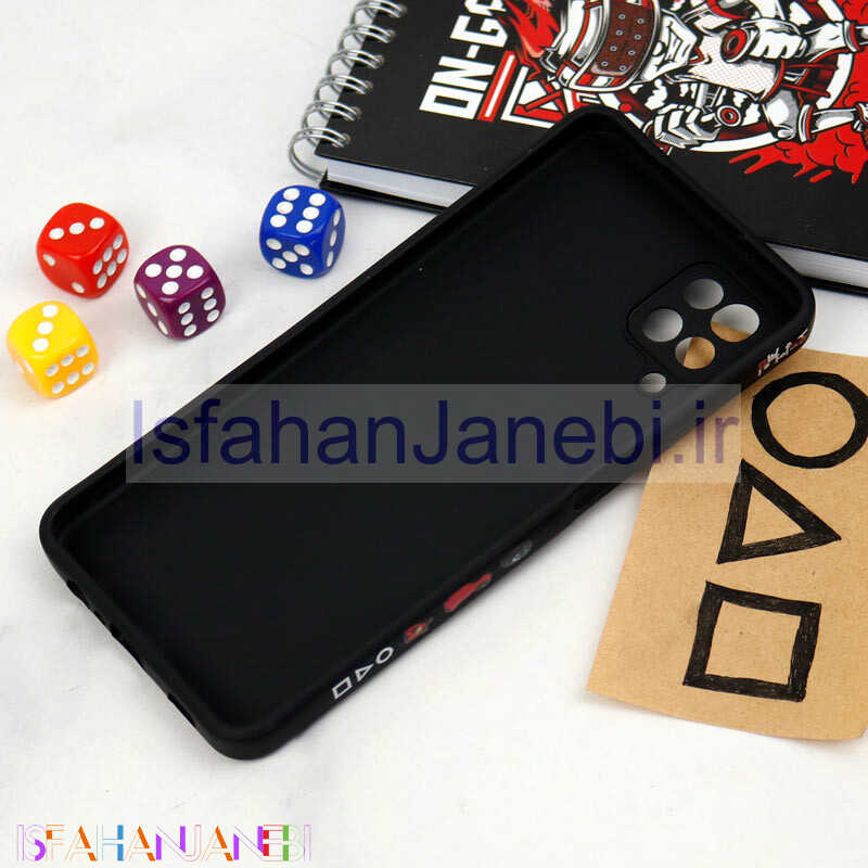 اصفهان جانبی-قاب سیلیکونی محافظ لنزدار طرح اسکویید گیم Samsung Galaxy A12 کد 12